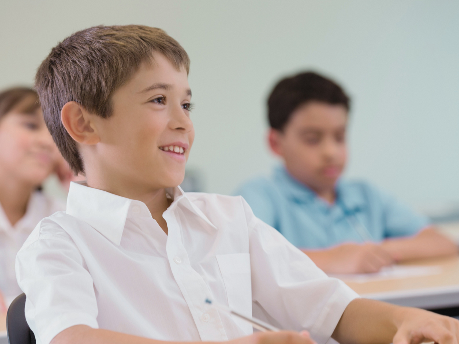 Students in a classroom improving literacy